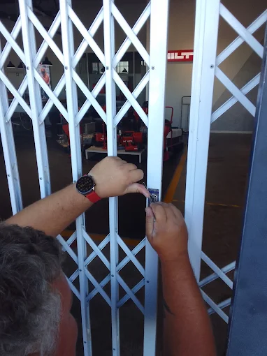 AAA Locksmiths technician fitting a mastered cylinder